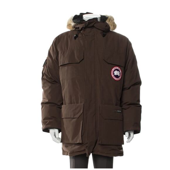 NWOT Canada Goose Expedition Down Jacket Parka in Brown Mens sz. L - Picture 1 of 12